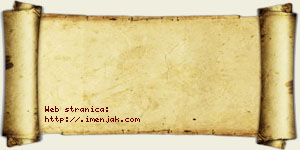 Rumena Jazački vizit kartica